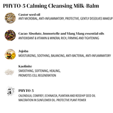 Load image into Gallery viewer, PHYTO-5 Calming Cleansing Milk Balm with Cocoa and Immortelle. Makeup remover for sensitive skin