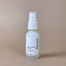 Load image into Gallery viewer, Kavana DEET free bug sprays, in 30ml/1o fl oz. and 120ml/ 4fl oz frosted clear glass bottles.