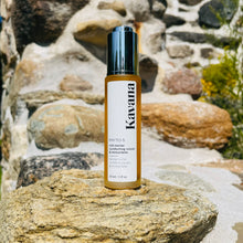 Load image into Gallery viewer, A non-toxic, all natural, plant based, rich, comforting, cocoa and immortelle nectar or face oil for day and night use, helps calm the look of inflammation and redness, and leaves mature and sensitive skin with a velvety soft finish. KAVANA's Phyto 5 complexe of healing and protective plants along with powerful botanical oils and ess oils, rich in anti oxidants, intensely nurture skin.