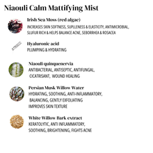 Load image into Gallery viewer, ingredient infographic of the Niaouli Mattifying mist