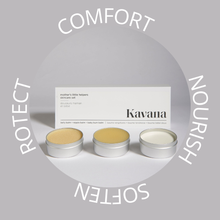 Load image into Gallery viewer, Mother's Little Helpers Skincare set: Trio of Balms for Mom and Baby