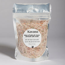 Load image into Gallery viewer, Rest and restore with Kavana. Try our self-care Sunday must have soak: with pine needles and crushed roses in a blend of Himalayan, Dead Sea and Epsom salts. A truly sensual scent!