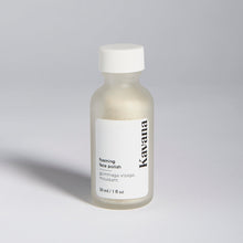 Load image into Gallery viewer, Don't go a day without this facial in a bottle. Buff dull, dry skin away with this all natural, safe exfoliating face polish. NO AHA's or BHA's, only safe, gentle, natural ingredients, including clays, rice powder, maple sugar, volcanic pumice stone for an almost microdermabrasion feel. Simply mix  capful with water in your hand and apply to skin with a circular motion. Rinse off and get softer skin today!