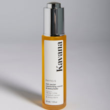 Load image into Gallery viewer, A non-toxic, all natural, plant based, rich, comforting, cocoa and immortelle nectar or face oil for day and night use, helps calm the look of inflammation and redness, and leaves mature and sensitive skin with a velvety soft finish. KAVANA's Phyto 5 complexe of healing and protective plants along with powerful botanical oils and ess oils, rich in anti oxidants, intensely nurture skin.
