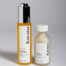 Load image into Gallery viewer, Upgrade your at home spa with Kavana. Blend a pump of Kavana's Nourishing Niaouli Nectar into a capful of Kavana's Foaming Face Polish for the perfect exfoliation. Remove dead skin without leaving skin feeling stripped or dry, but rather nourished and hydrated. Ahhh silky soft!