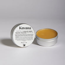 Load image into Gallery viewer, Whatever your sport, when you go hard, your muscles can feel fatigued, strained, overworked and achey. KAVANA's PHYTO-5 Muscle Balm is specially formulated to offer instant relief to your tired muscles, reduce bruising, encourage good blood circulation, provide elasticity and hydration to the skin, reducing inflammation and bruising, so you can focus on that hot shower and chill post-workout. Your seriously sore muscles, will thank you.