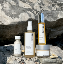 Load image into Gallery viewer, Don't go a day without this facial in a bottle. Buff dull, dry skin away with this all natural, safe exfoliating face polish. NO AHA's or BHA's, only safe, gentle, natural ingredients, including clays, rice powder, maple sugar, volcanic pumice stone for an almost microdermabrasion feel. Simply mix  capful with water in your hand and apply to skin with a circular motion. Rinse off and get softer skin today!