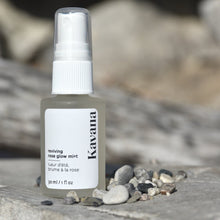 Load image into Gallery viewer, Hydrate won the go, with a spritz of Rose Glow! Keeping you hydrated and glowing is our mission. This mist is loaded with silk peptides, aloe juice and panthenol, to keep your hydrated all winter long. Try it before you leave the house! Just wash and glow!