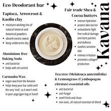 Load image into Gallery viewer, Eco Deo: Aluminum and talc free deodorant bar
