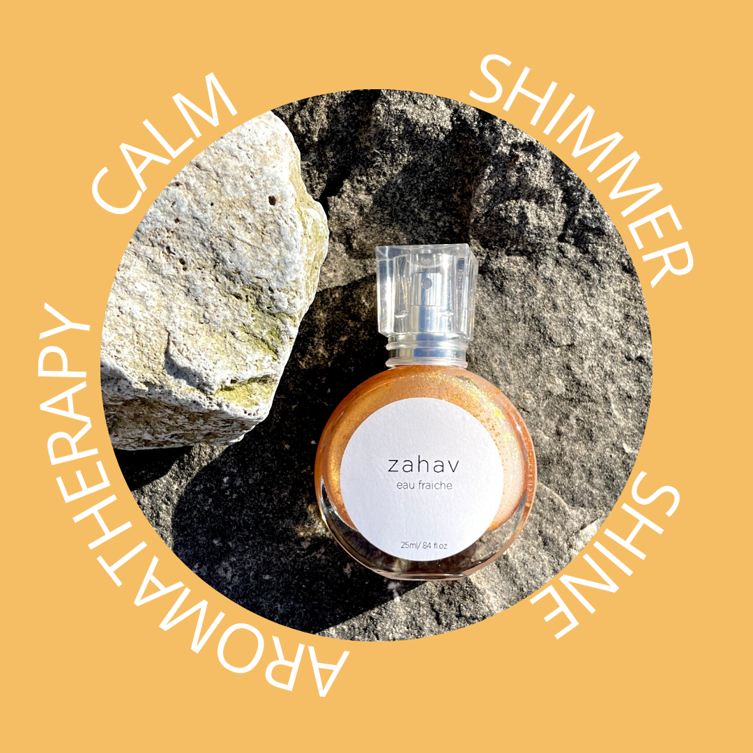Zahav: Eau Fraiche- Golden neroli shimmer spray, for hair and body