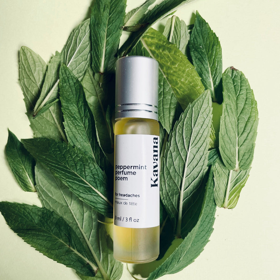 Peppermint Perfume Poem: Aromatherapy roll-on for headaches.