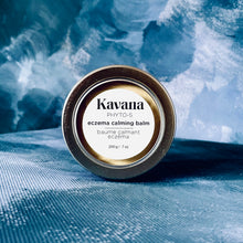 Load image into Gallery viewer, KAVANA&#39;s Phyto-5 Eczema balm helps you get relief from your eczema symptoms. Powered by KAVANA&#39;s signature blend of Phyto-5, five healing plants including Rosehip seed oil, Calendula, Plantain, Echinacea, Comfrey to heal and protect skin, it also has marshmallow root, non-nano zinc oxide, Neem oil, Sea bBuckthorn seed oil and Yarrow to calm inflamed skin.
