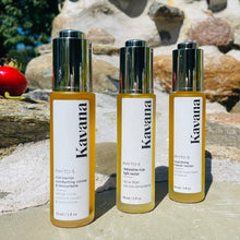 Load image into Gallery viewer, A non-toxic, all natural, plant based, rich, comforting, cocoa and immortelle nectar or face oil for day and night use, helps calm the look of inflammation and redness, and leaves mature and sensitive skin with a velvety soft finish. KAVANA&#39;s Phyto 5 complexe of healing and protective plants along with powerful botanical oils and ess oils, rich in anti oxidants, intensely nurture skin.
