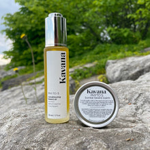 Load image into Gallery viewer, Kavana&#39;s Boreal beard balm is perfect for your face forest. Enriched with pine resin in sweet almond oil, cedarwood and cedarleaf essential oils, as well as French Green clay, it&#39;s a perfect all season beard tamer. Apply after Kavana&#39;s Phyto-5 Deep conditioning Hemp &amp; Jojoba Beard oil.
