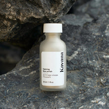 Load image into Gallery viewer, Don&#39;t go a day without this facial in a bottle. Buff dull, dry skin away with this all natural, safe exfoliating face polish. NO AHA&#39;s or BHA&#39;s, only safe, gentle, natural ingredients, including clays, rice powder, maple sugar, volcanic pumice stone for an almost microdermabrasion feel. Simply mix  capful with water in your hand and apply to skin with a circular motion. Rinse off and get softer skin today!
