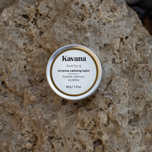 Load image into Gallery viewer, KAVANA&#39;s Phyto-5 Eczema balm helps you get relief from your eczema symptoms. Powered by KAVANA&#39;s signature blend of Phyto-5, five healing plants including Rosehip seed oil, Calendula, Plantain, Echinacea, Comfrey to heal and protect skin, it also has marshmallow root, non-nano zinc oxide, Neem oil, Sea bBuckthorn seed oil and Yarrow to calm inflamed skin.
