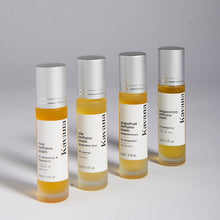 Load image into Gallery viewer, Kavana&#39;s four Perfume Poem&#39;s are all created for different times of the month. Therapeutic essential oil blends to soothe and comfort the spirit and body when PMS symptoms like headaches, cramps, weepiness and exhaustion strike. Discover them all at kavanaskincare.com
