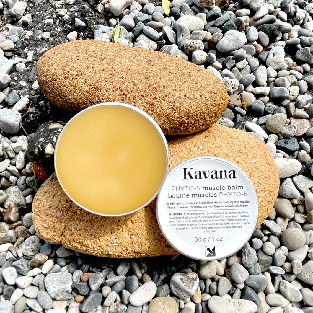 Whatever your sport, when you go hard, your muscles can feel fatigued, strained, overworked and achey. KAVANA's PHYTO-5 Muscle Balm is specially formulated to offer instant relief to your tired muscles, reduce bruising, encourage good blood circulation, provide elasticity and hydration to the skin, reducing inflammation and bruising, so you can focus on that hot shower and chill post-workout. Your seriously sore muscles, will thank you. 